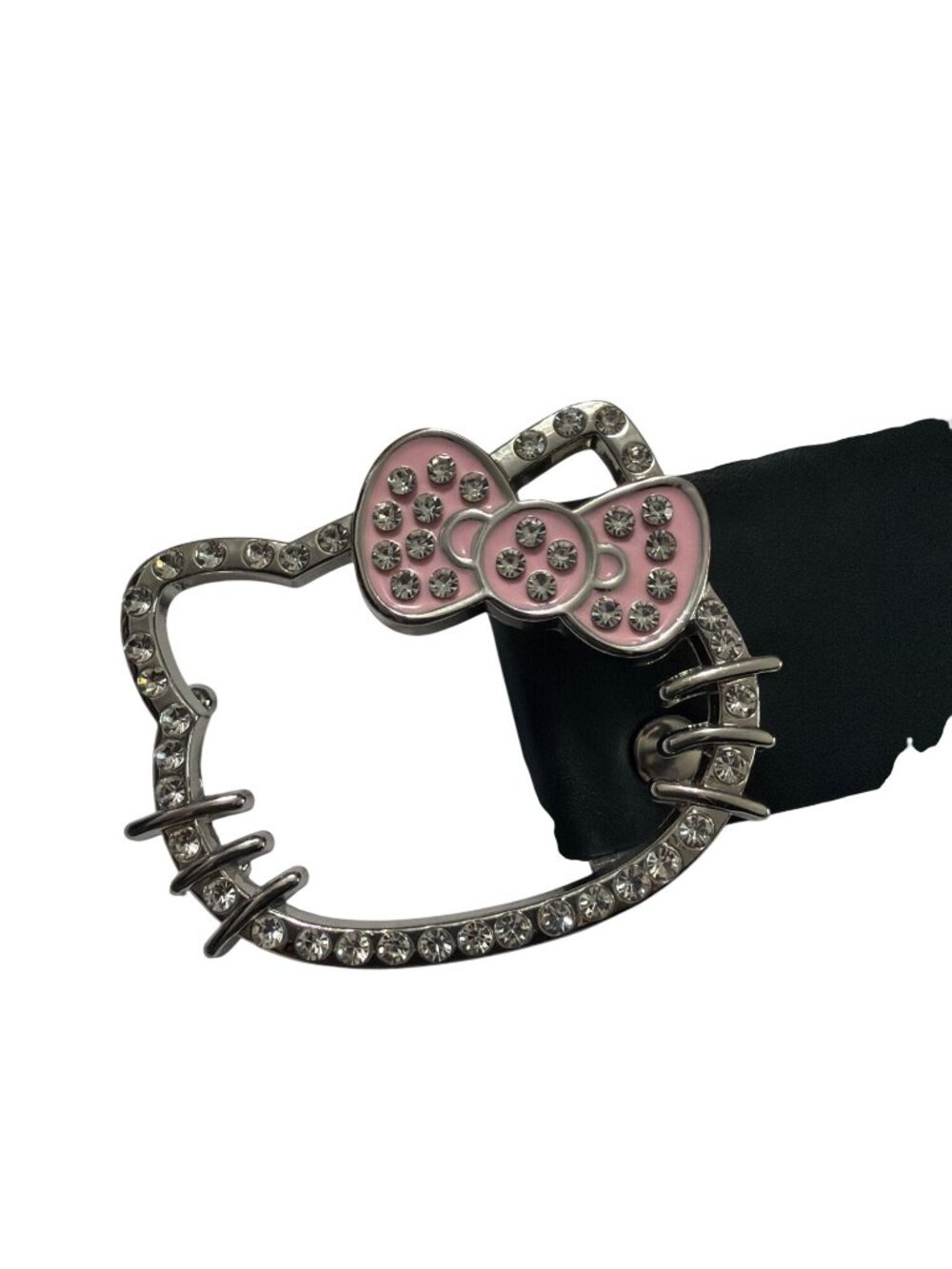 Hello Kitty Black & Pink Rhinestone Belt Small/Medium